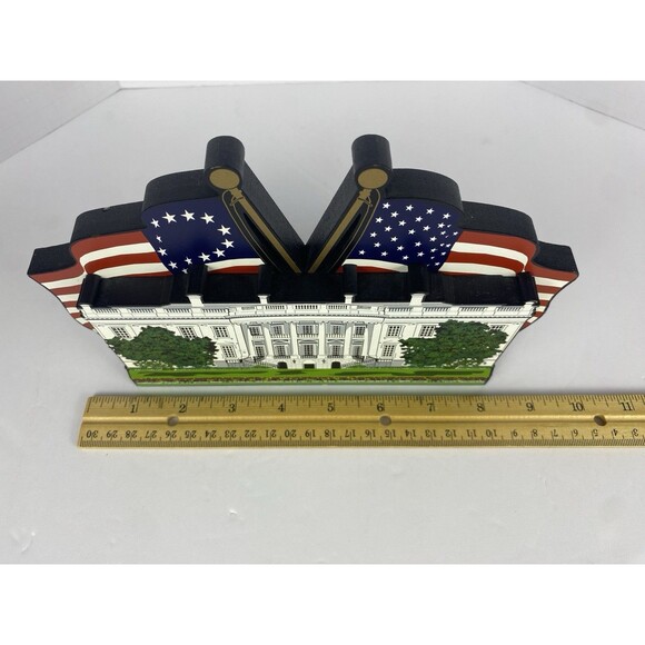 Stella's 2001 White House Wooden Shelf Sitter 9/11 Remembrance *MADE IN THE USA* - Picture 11 of 13